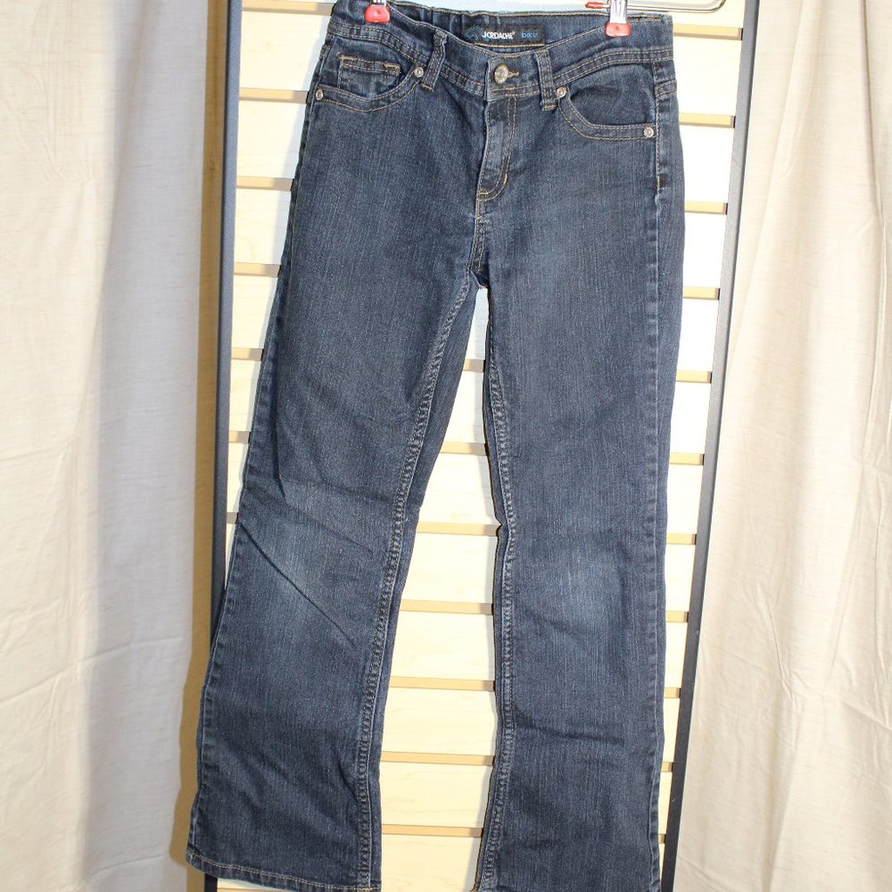 Girls Dark Blue Wash Jordache Bootcut Jeans